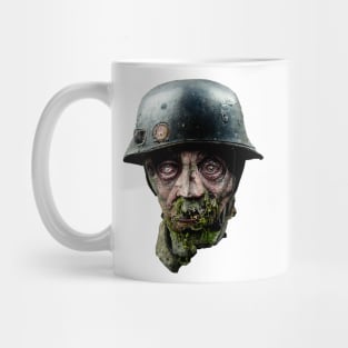 Zombie Nazi Head, WW2 zombie soldier Mug